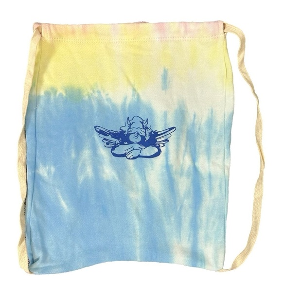 Boys Lie Cotton Candy Tie Dye Drawstring Bag New with Sticker Angel California - Picture 1 of 6